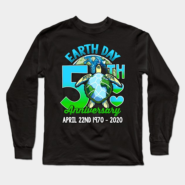 50th Earth Day Environment Protection Climate Change Design Long Sleeve T-Shirt by Dr_Squirrel